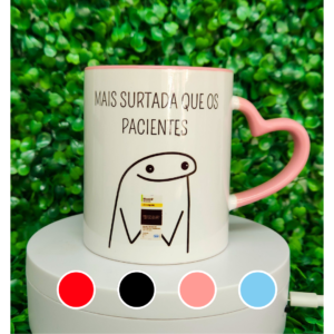 caneca alça de coração