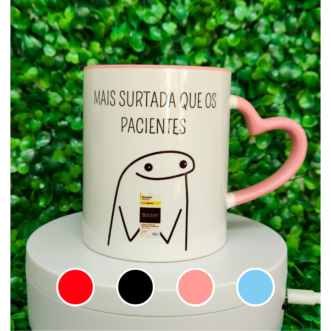 caneca alça de coração